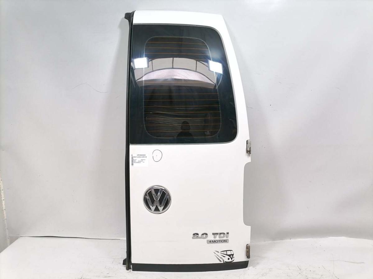 VW Caddy 3 2K Bj.2011 original Fl&uuml;gelt&uuml;r rechts mit Scheibe LB9A Candywei&szlig;